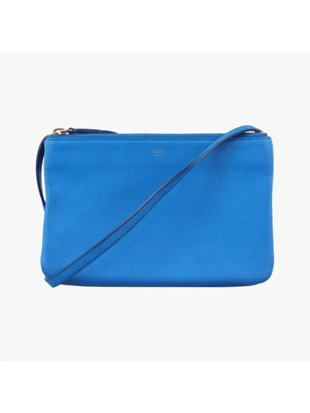 Celine Trio Blue Leather Shoulder